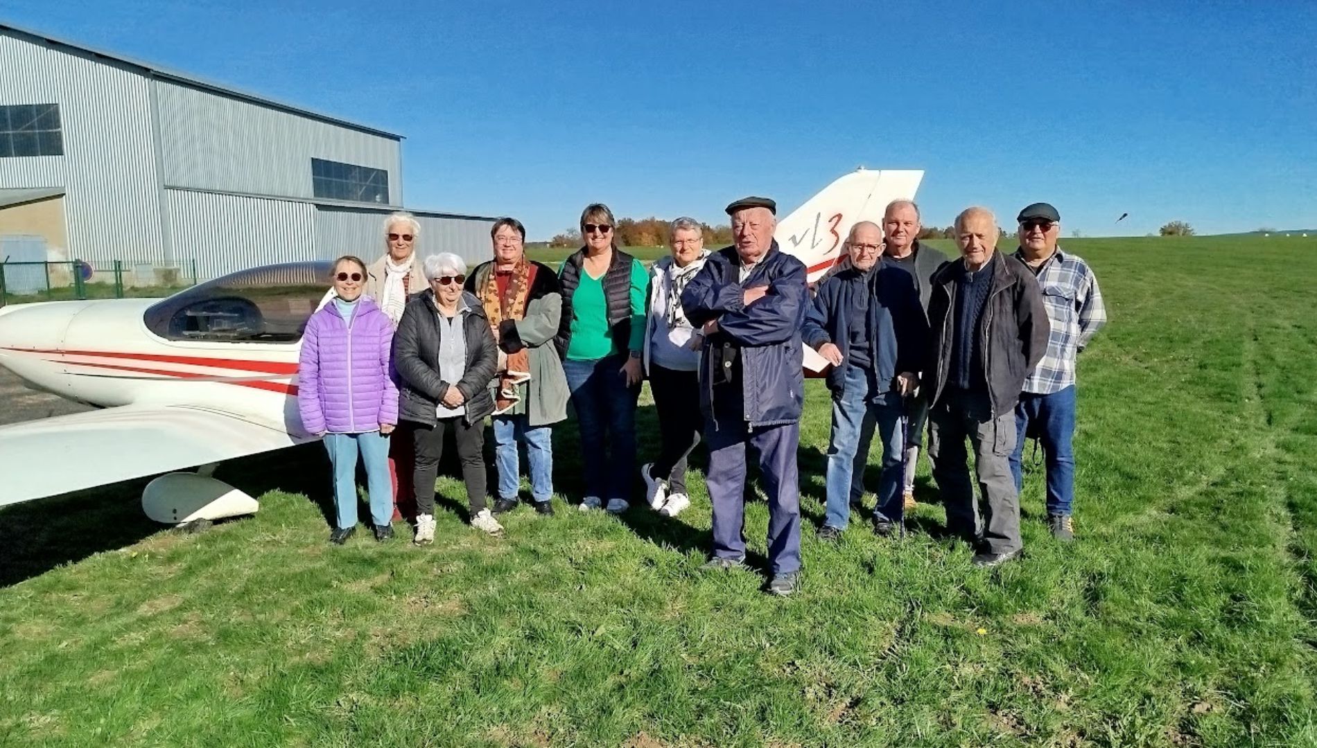 Les habitants du b&eacute;guinage de Paray-le-Monial vivent leur premi&egrave;re sortie en ULM